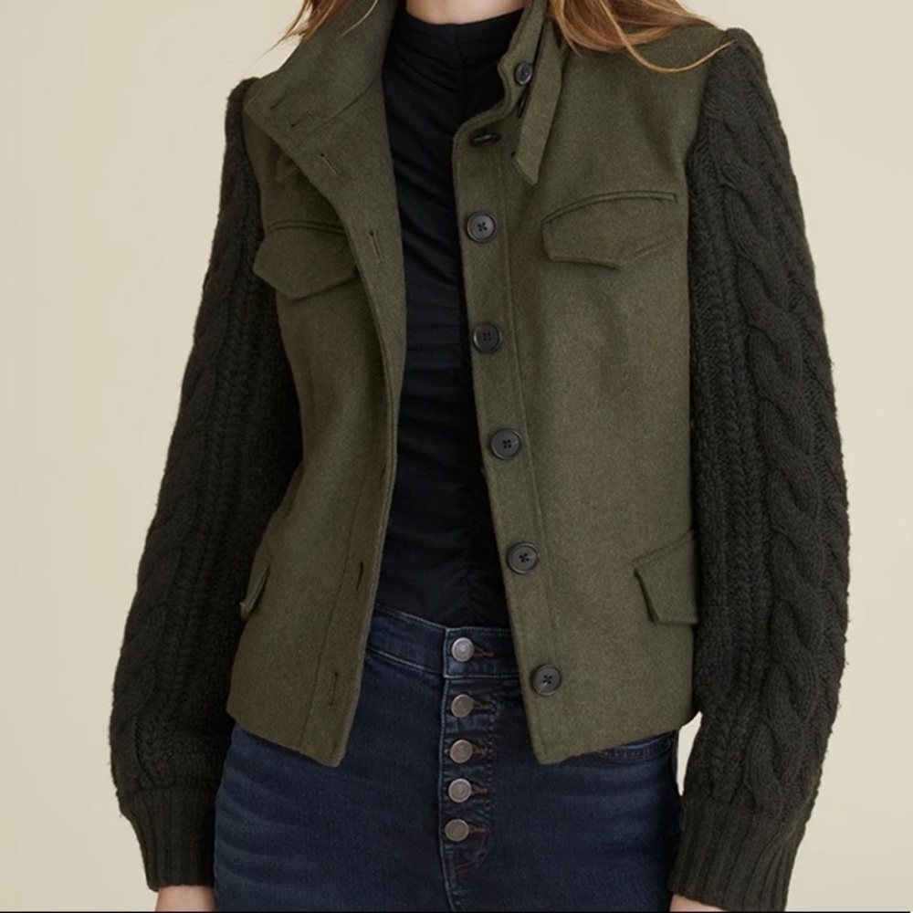 Veronica Beard Arshia mixed media jacket
